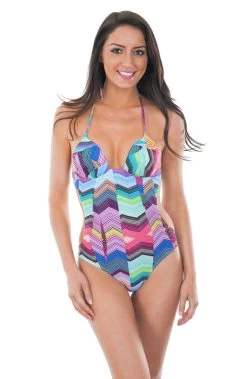 Brasil Trikini Mit Schalen, Geometrisches Motiv – Astorga