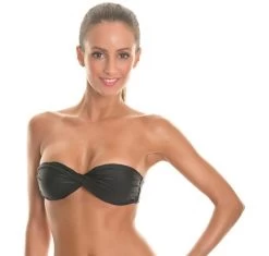 Bikini Bandeau Oberteil Schwarz – Soutien Ouro Preto