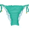 Grüne Scrunch Bikinihose Mit Gewellten Rand – Bottom Bahamas Frufru