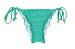 Grüne Scrunch Bikinihose Mit Gewellten Rand – Bottom Bahamas Frufru