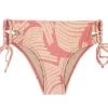 Rosa Gemusterte Bikinihose Mit Breiten Seiten – Bottom Banana Rose Bandeau -Bestes Bademoden Geschäft bottom riodesol bottom banana rose bandeau 01