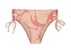 Rosa Gemusterte Bikinihose Mit Breiten Seiten – Bottom Banana Rose Bandeau
