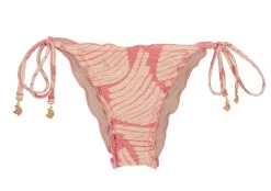 Rosa Gemusterte Bikinihose Scrunch, Gewellt – Bottom Banana Rose Frufru
