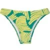 Feste High Leg Bikinihose, Grün Gemustert – Bottom Banana Yellow Bandeau