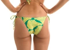 Grün Gelbgemusterte Bikinihose Mit Accessoire – Bottom Banana Yellow Invisible -Bestes Bademoden Geschäft bottom riodesol bottom banana yellow invisible 21