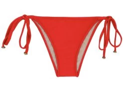 Rote Brasilianische Bikinihose Mit Seitenschnüren – Bottom Beijo Lacinho -Bestes Bademoden Geschäft bottom riodesol bottom beijo lacinho 01