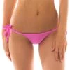 String Bikinihöschen Rosa Zum Verknoten, Mit Accessoires – Bottom Bikini Tri Micro -Bestes Bademoden Geschäft bottom riodesol bottom bikini tri micro 11