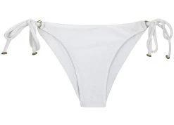 Weißes Texturiertes Bikinihöschen Mit Accessoire – Bottom Duna Tri Branco -Bestes Bademoden Geschäft bottom riodesol bottom duna tri branco 01