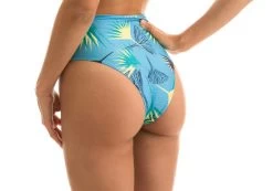 Hochtaillierte Bikinihose, Hellblau Gemustert – Bottom Flower Geometric Reto -Bestes Bademoden Geschäft bottom riodesol bottom flower geometric reto 31