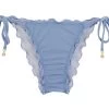 Denimblaue Scrunch-Bikinihose Mit Accessoire – Bottom Garoa Frufru -Bestes Bademoden Geschäft bottom riodesol bottom garoa frufru 01