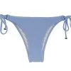 Denimblaue Scrunch Bikinihose Mit Accessoire – Bottom Garoa Tri Arg -Bestes Bademoden Geschäft bottom riodesol bottom garoa tri arg 01