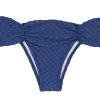 Blau Texturierte Bikinihose Mit Reliefeffekt – Bottom Kiwanda Denim Bandeau -Bestes Bademoden Geschäft bottom riodesol bottom kiwanda denim bandeau 01