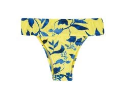Feste Bikinihose Mit Breiten Bund, Gelb – Bottom Lemon Flower Tri Cos