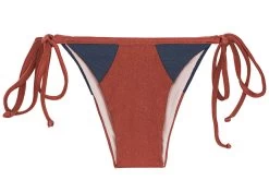 Brasilianisches Unterteil Ziegelrot Blau Glänzend Strukturiert – Bottom Liquor Recorte Tri -Bestes Bademoden Geschäft bottom riodesol bottom liquor recorte tri 01