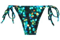 Schwarz-blau Gemusterte Bikinihose Geschnürt – Bottom Luce Triangulo -Bestes Bademoden Geschäft bottom riodesol bottom luce triangulo 01