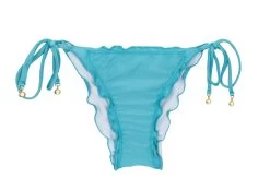Himmelblaue Scrunch Bikinihose – Bottom Orvalho Frufru