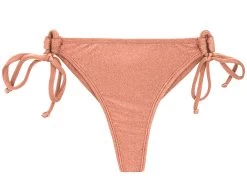 Side Tie String Bikinihöschen Pfirsisch-rosa – Bottom Rose Detail -Bestes Bademoden Geschäft bottom riodesol bottom rose detail 01