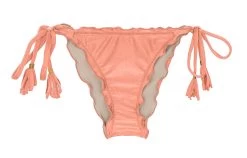 Scrunch Bikini Hose Rose Mit Pompons – Bottom Rose Frufru -Bestes Bademoden Geschäft bottom riodesol bottom rose frufru 01