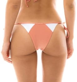Bikini Höschen Pfirsichrosa Weiß Strukturiert – Bottom Rose Recorte Tri -Bestes Bademoden Geschäft bottom riodesol bottom rose recorte tri 21