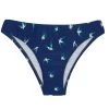 Marineblaue Feste Bikinihose Mit Vogelmotiv – Bottom Seabird Bandeau