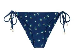 Marineblaue Scrunch Bikinihose Mit Vogelmotiv – Bottom Seabird Cheeky Comfort