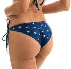 Marineblaue Scrunch Bikinihose Mit Vogelmotiv – Bottom Seabird Cheeky Comfort -Bestes Bademoden Geschäft bottom riodesol bottom seabird cheeky comfort 31