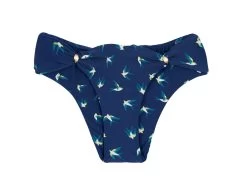 Bikinihose Marineblau, Accessoire, Vogelmotiv – Bottom Seabird Cortinao