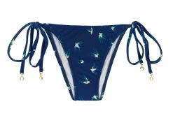 Bikinihose Dunkelblau, Vogelmotiv, Mit Accessoire – Bottom Seabird Invisible
