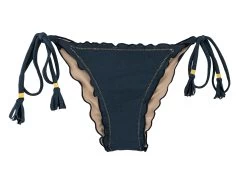 Dunkelblaue Scrunch Bikinihose – Bottom Shark Frufru