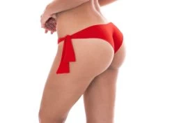 Orangerote Bikinihose Mit Seitenschnüren – Calcinha Urucum Babado -Bestes Bademoden Geschäft bottom riodesol calcinha urucum babado 31 e1520341784714