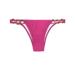 Brasilianisches Bikinihöschen Rosafarben, Mit Ringen – Pink Trio -Bestes Bademoden Geschäft bottom riodesol pink trio 0 525 500 defined1