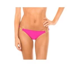 Brasilianisches Bikinihöschen Rosafarben, Mit Ringen – Pink Trio