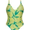 Brasilianischer Badeanzug Grüngemustert – Banana Yellow Hype -Bestes Bademoden Geschäft onepiece riodesol banana yellow hype 01