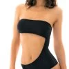 Schwarzer Zweiteiliger Bandeau Badeanzug – Body All Black -Bestes Bademoden Geschäft onepiece riodesol body all black 11