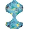 Hellblauer Monokini Gemustert – Body Flower Geometric -Bestes Bademoden Geschäft onepiece riodesol body flower geometric 01
