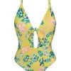 Gelb Geblümter Brasil Badeanzug – Florescer Hype No -Bestes Bademoden Geschäft onepiece riodesol florescer hype no 01