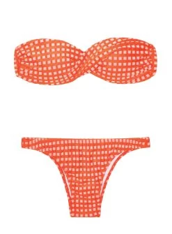 Bandeau Bikini Mit Vichy Muster In Orange Texturiert – Acacia Laranja 9 Bandeau Bikini Mit Vichy Muster In Orange Texturiert – Acacia Laranja -Bestes Bademoden Geschäft set riodesol acacia laranja 01