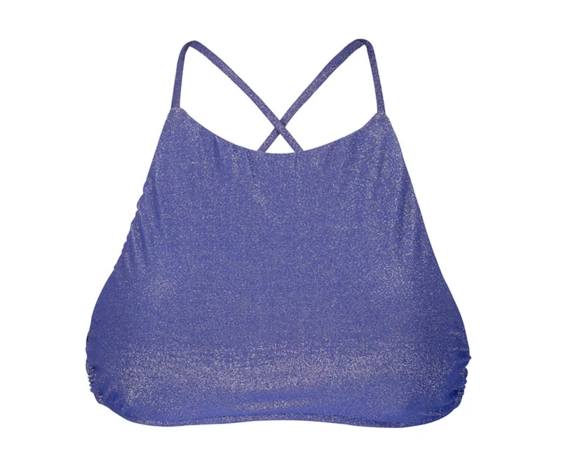 Dunkelblaues Lurex Bade Crop-Top, Racerback – Soutien Radiante Azul Marinho Cropped 6 Dunkelblaues Lurex Bade Crop-Top, Racerback – Soutien Radiante Azul Marinho Cropped – Bild 4