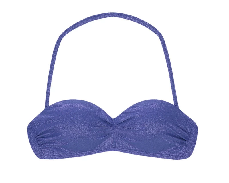 Dunkelblaues Lurex Bandeau Top, Geformte Cups – Soutien Radiante Azul Marinho Hot Pant 6 Dunkelblaues Lurex Bandeau Top, Geformte Cups – Soutien Radiante Azul Marinho Hot Pant – Bild 4