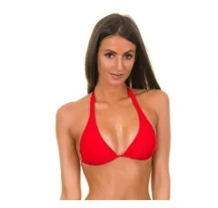 Bikini Triangel Oberteil Rot, Unwattiert- Red Cortinao