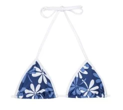Blau Weißes Triangel Bikinioberteil Mit Blumen – Soutien Agua Viva -Bestes Bademoden Geschäft top riodesol soutien agua viva 001 e1520252824222