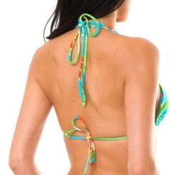 Blaugeblümtes Bikini Triangel Oberteil Mit Doppelträger – Soutien Aloha Tri Cheeky -Bestes Bademoden Geschäft top riodesol soutien aloha tri cheeky 31 e1520255983457