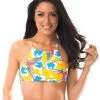 Gelbgemustertes Crop Top, Mit Kreuzträger – Soutien Canarinho Sporty -Bestes Bademoden Geschäft top riodesol soutien canarinho sporty 11 e1520255759838