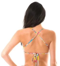 Gelbgemustertes Crop Top, Mit Kreuzträger – Soutien Canarinho Sporty -Bestes Bademoden Geschäft top riodesol soutien canarinho sporty 21 e1520255800282