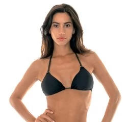 Schwarz Goldenes Bikini Triangel Oberteil – Soutien Radiante Black Tri