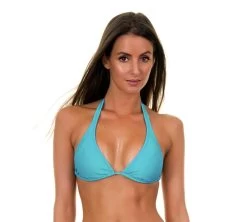 Bikini Triangle Oberteil Tahitiblau, Verschiebbar – Tahiti Cortinao