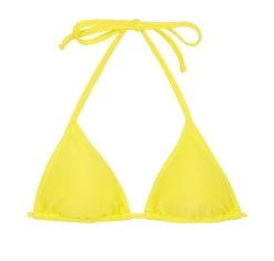 Verstellbares Triangel Bikinitop Zitronengelb – Top Beach Strega Rolote