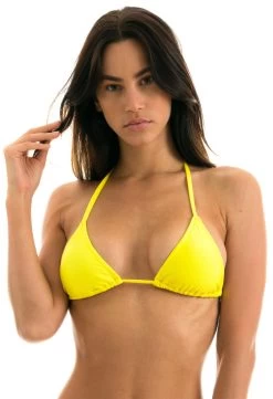 Verstellbares Triangel Bikinitop Zitronengelb – Top Beach Strega Rolote -Bestes Bademoden Geschäft top riodesol top beach strega rolote 11