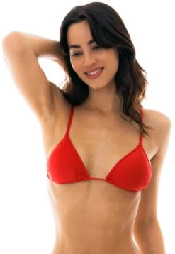 Rotes Triangel Oberteil Mit Geraden Trägern – Top Beijo Arg Fixo