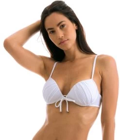 Weißes Balconette Push-Up Top, Texturiert – Top Cloque Branco Balconet -Bestes Bademoden Geschäft top riodesol top cloque branco balconet 11